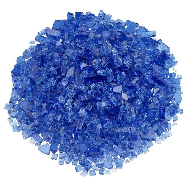 American Fire Glass 1/4 in. Cobalt Blue Fire Glass 10 lbs. Bag