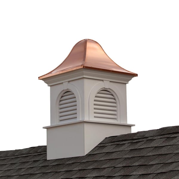 Good Directions Smithsonian Ridgefield 26 in. x 42 in. Vinyl Cupola with Copper Roof