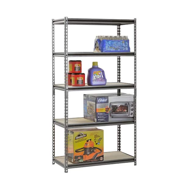 Gorilla Rack GRZ6-3618-5BIMP 5-Shelf 36-by-18-by-72-Inch Shelving Unit,  Black - Garage Storage And Organization Systems - .com