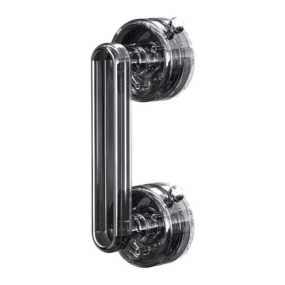 7 in. Powerful Suction Cup Shower Door Handle in Clear Black for Glass Doors, Windows, Cabinets and Refrigerators price history on PriceWatchPro