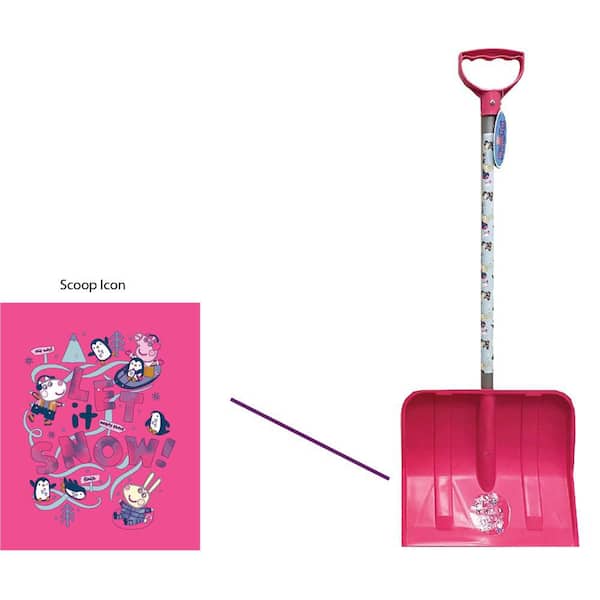 Handle Length 19.5 in. x 4 in. Plastic Handle Blade Plastic Snow