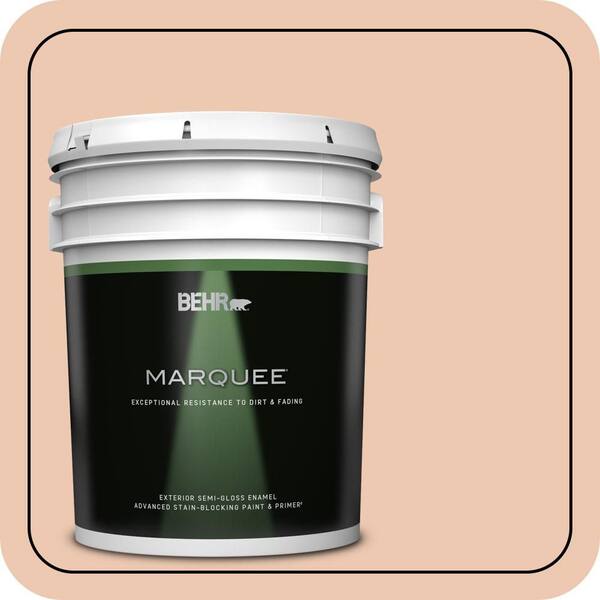 BEHR MARQUEE 5 gal. #MQ3-39 Sweet Pastel Semi-Gloss Enamel Exterior Paint & Primer