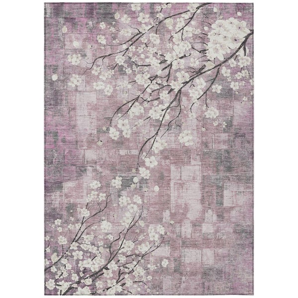 Chantille Machine Washable Indoor/Outdoor Abstract ACN2248 Blush 5 ft. x 7 ft. 6 in. Area Rug