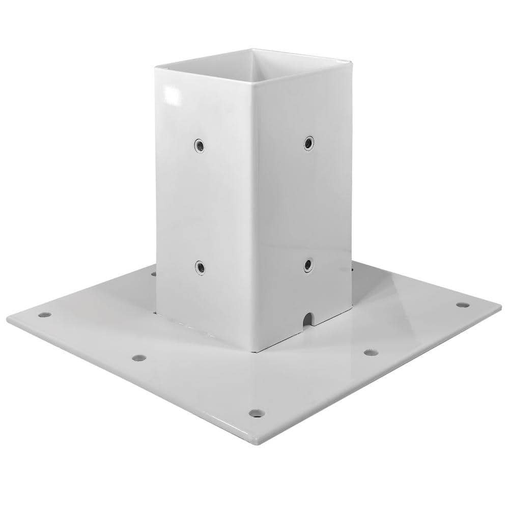 Galvanized Steel Surface Mount Baseplate, Alpine White price history on PriceWatchPro