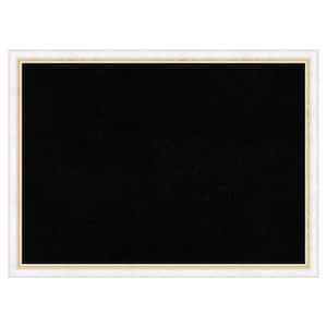 Morgan White Gold Wood Framed Black Corkboard 30 in. x 22 in. Bulletin Board Memo Board