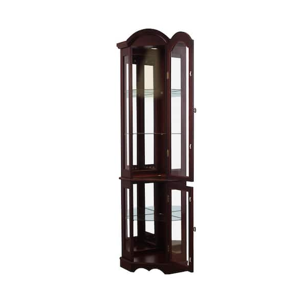 Jenlea floor standing lighted deals corner curio cabinet