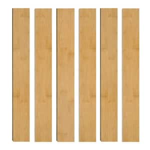 37.8'' L x 3.78'' W x 0.6'' T Prefinished Tongue and Groove Solid bamboo hardwood flooring, Honey (19.84 sq. ft./case)