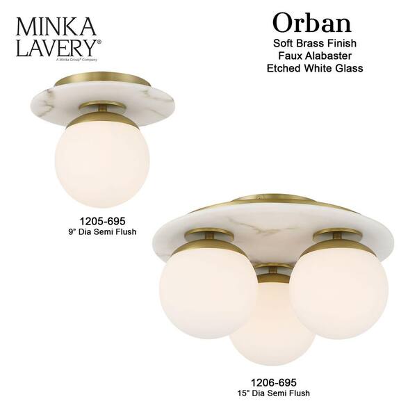 Minka Lavery 2454-695 Bishop Crossing 4 - Light Vanity in Soft Brass