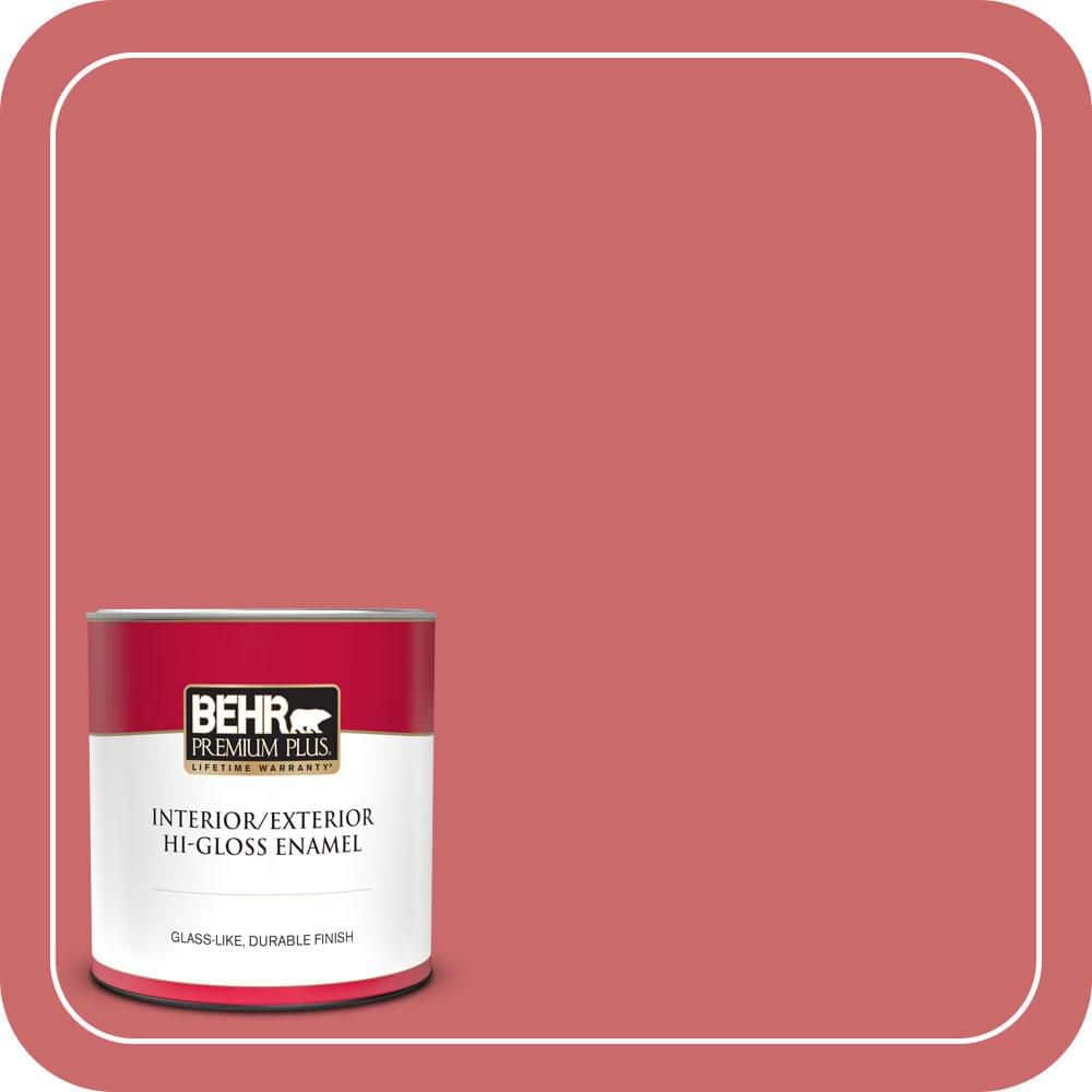 1 qt. #MQ4-02 Strawberry Wine Hi-Gloss Enamel Interior/Exterior Paint & Primer price history on PriceWatchPro
