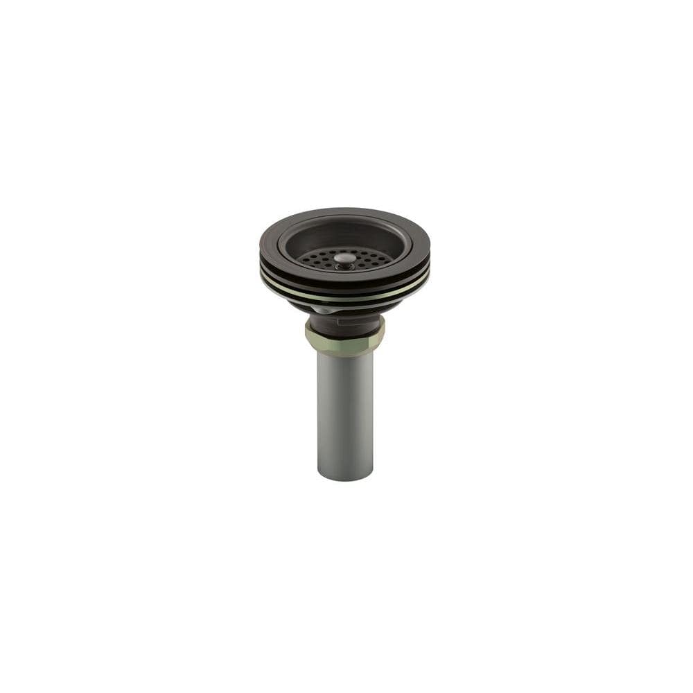 KOHLER Duostrainer 4-1/2 in. Sink Strainer with Tailpiece in Oil-Rubbed  Bronze K-8801-2BZ The Home Depot