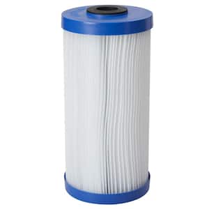 Whole Home 10 in. Heavy-Duty Pleated Sediment Replacement Water Filter Cartridge