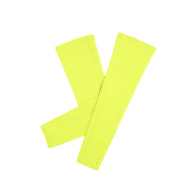 Mission Unisex One Size Fits Most Hi Vis Yellow Polyester/Spandex Cooling Sun Arm Sleeves