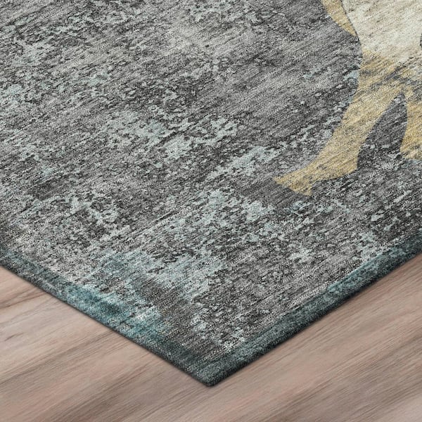 Chantille Machine Washable Indoor/Outdoor Abstract ACN3109 Gray 3 ft. x 4 ft. Area Rug