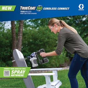 TrueCoat 360 Cordless Connect Handheld Airless Paint Sprayer with Small Project Cup