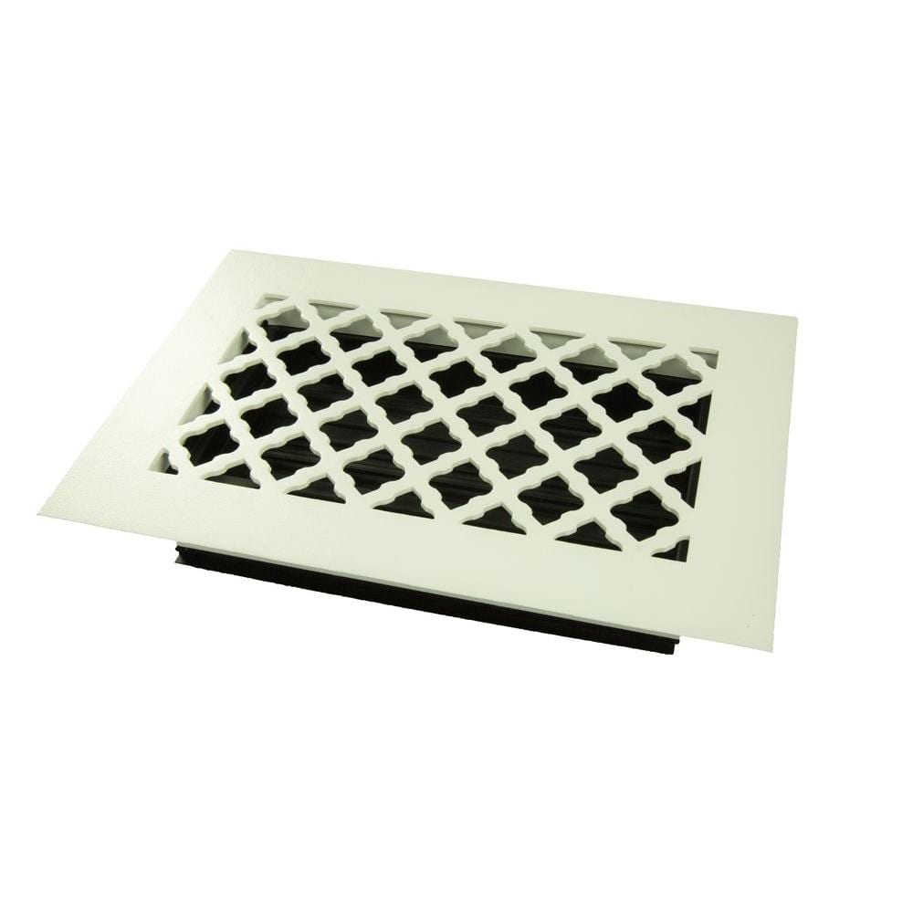 Tuscan 10 in. x 6 in. Steel Floor Register, White/Powder Coat with Opposed Blade Damper price history on PriceWatchPro