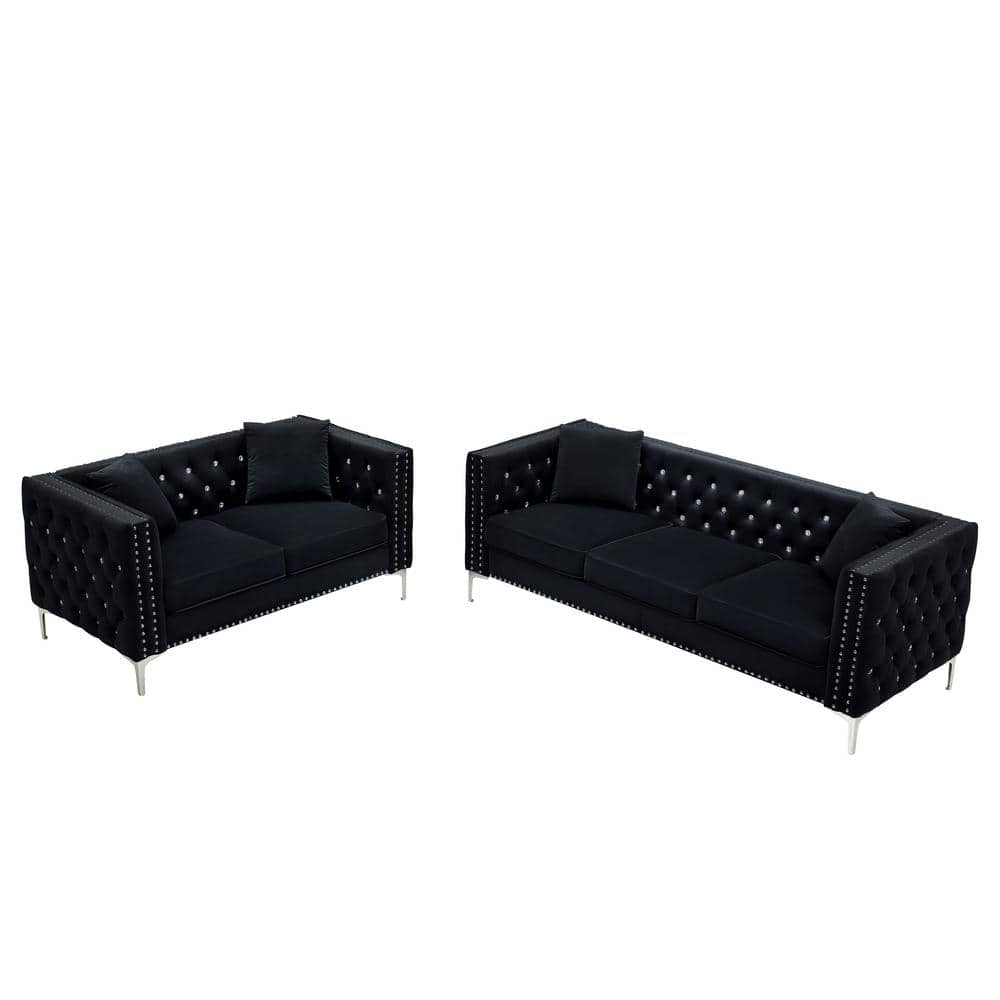 Late 20th Century Modified Tuxedo Slipcover Style Pillow Back Large Scale  Sofa – warehouse 414