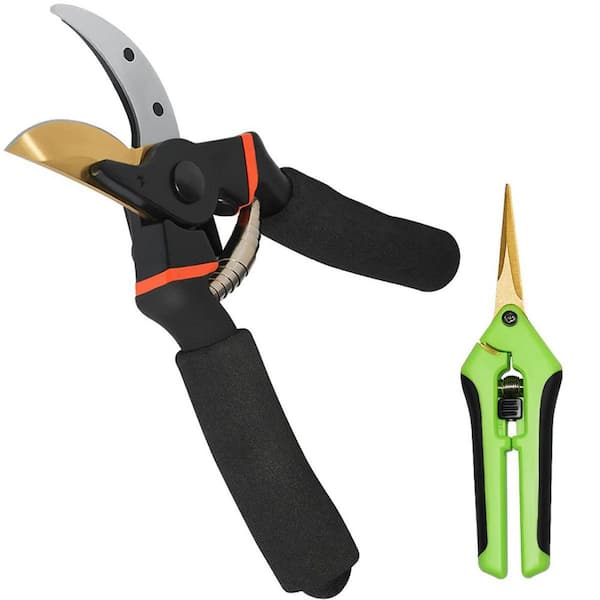 Dyiom 8 in. Pruning Shears and 6.5 in. Hand Pruner Pruning Shear