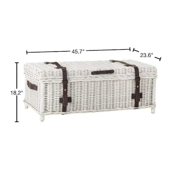 Safavieh rattan on sale coffee table