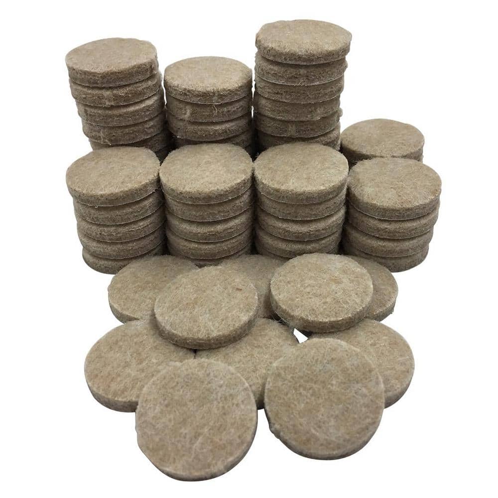 Heavy Duty Self Adhesive Furniture Felt Pads 1-Inch Round 160-Piece Value Pack 