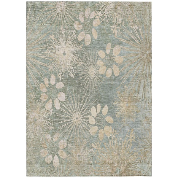 Addison Rugs Chantille Machine Washable Indoor/Outdoor Abstract ACN2225 Aloe 5 ft. x 7 ft. 6 in. Area Rug