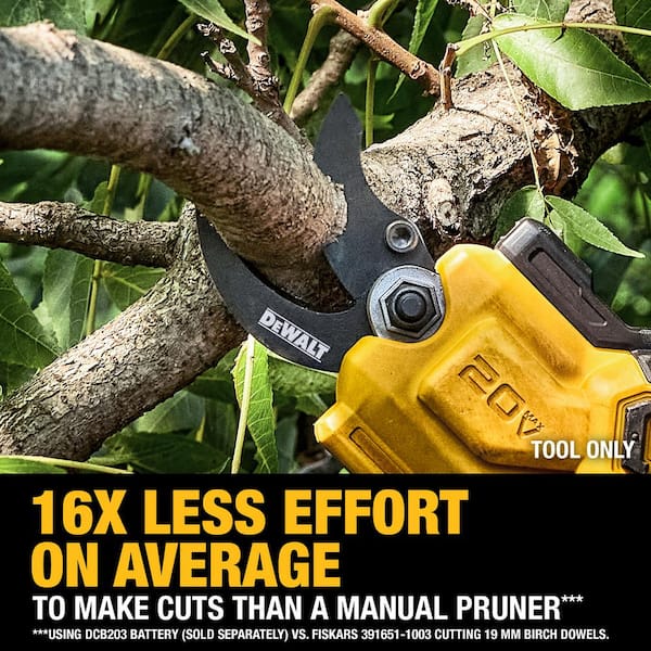 DEWALT 20V MAX Cordless Battery Powered Pruner (Tool Only) DCPR320B - The  Home Depot