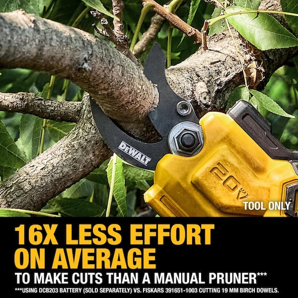 DEWALT 20V MAX Cordless Battery Powered Pruner (Tool Only) with