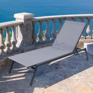 Patio 6-Position Adjustable Lounge Chair Outdoor Reclining Chair Poolside