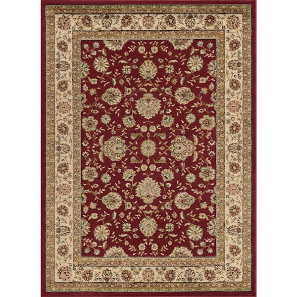 Tayse Rugs Elegance Red 9 Ft X 13, 9 X 13 Area Rugs
