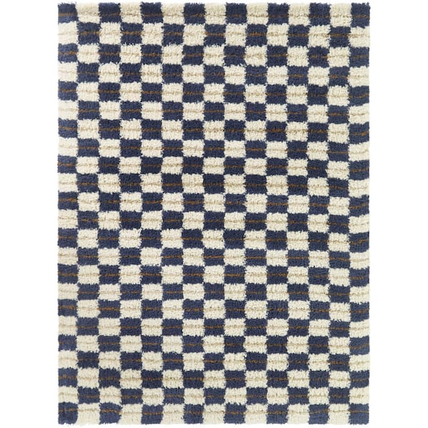 Bateman 5 ft. x 7 ft. Navy Area Rug