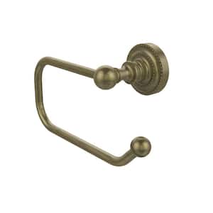 Dottingham Collection European Style Single Post Toilet Paper Holder in Antique Brass