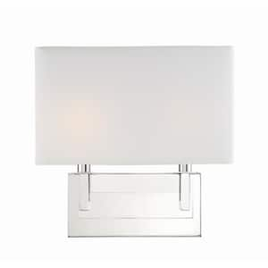 Durham 2-Light Polished Nickel Wall Sconce