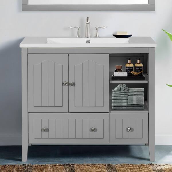 Cesicia 36 in. W. x 18 in. D x 32 in. H Single Sink