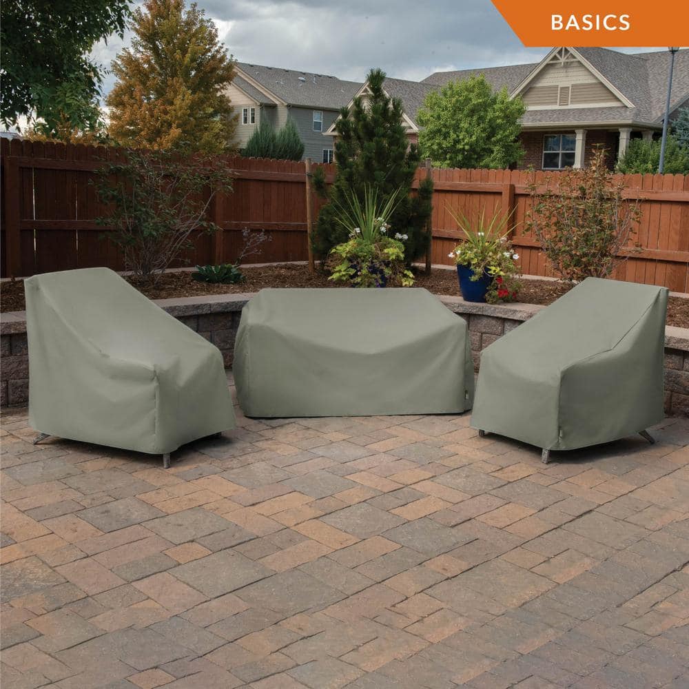 Sage Green Weather-Resistant Patio Loveseat Cover