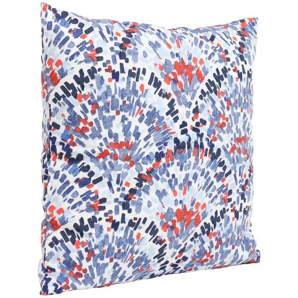 red and blue accent pillows