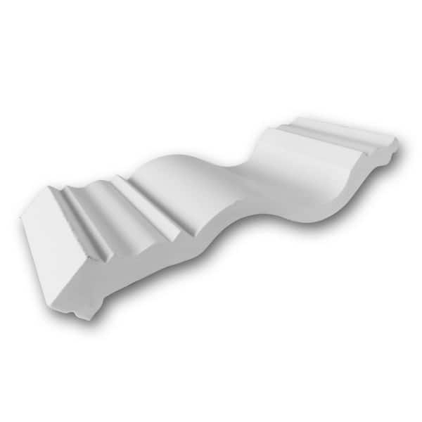 ORAC DECOR 7-3/4 in. D x 5-7/8 in. W x 4 in. L Primed White Plain Polyurethane Crown Moulding Sample