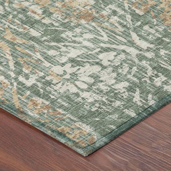 Chantille Machine Washable Indoor/Outdoor Abstract ACN2482 Basil 2 ft. x 3 ft. Accent Rug