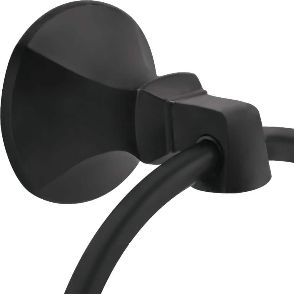 Matte Black Wall Mounted Stainless Steel Towel Ring