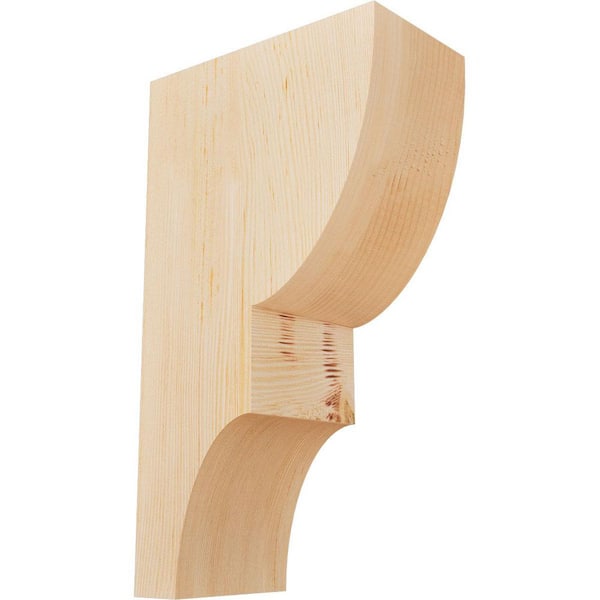 Ekena Millwork 5-1/2 in. x 10 in. x 18 in. Douglas Fir Ridgewood Smooth Corbel