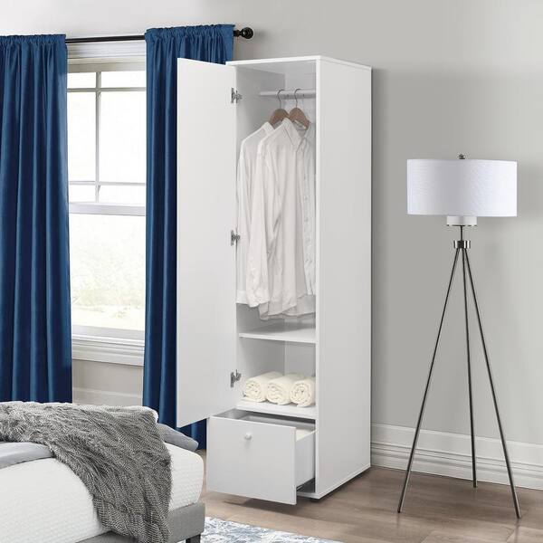 Signature Home SignatureHome White Finish Wood 17 in. W, Corry