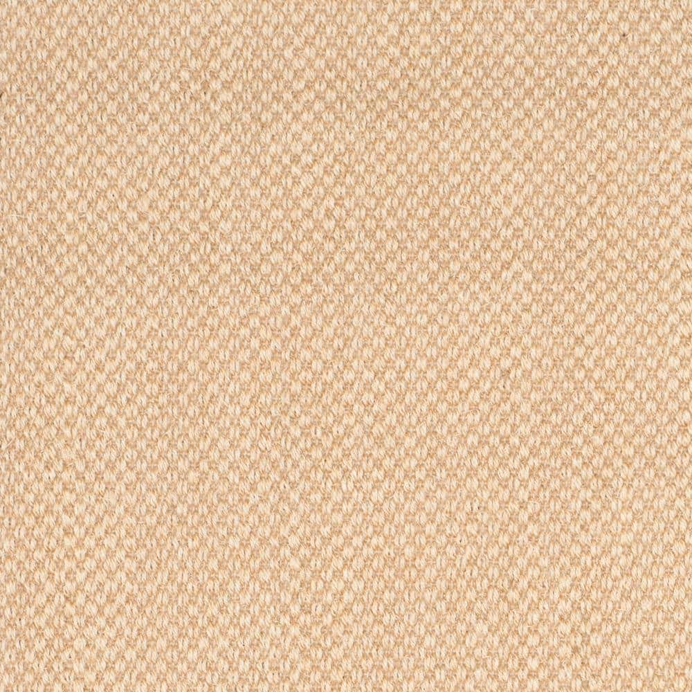Maize and Black Hand-Knotted Sisal Area Rug, 4' x 6'