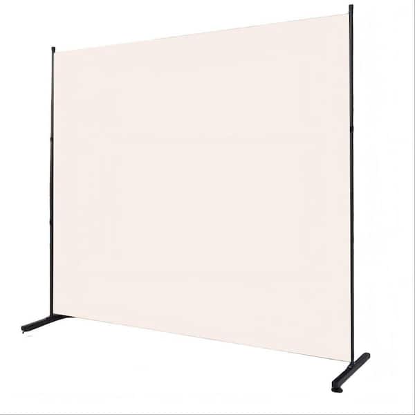 6 ft. Single Panel Privacy Screen for Room Separation, Portable Room Partitions and Dividers, Beige
