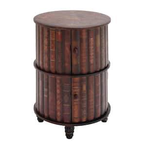 Maroon Wood Traditional Cabinet