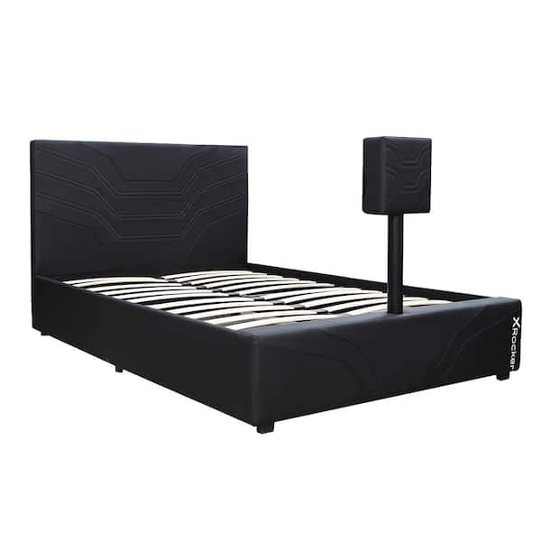 X Rocker Oracle Gaming Bed with TV Mount, Black, Full