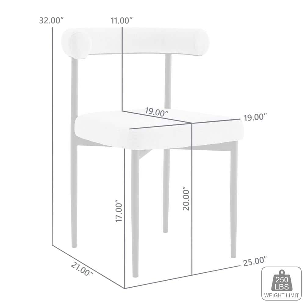 Shannon Gray Faux Leather and Metal Dining Chairs Set of 2