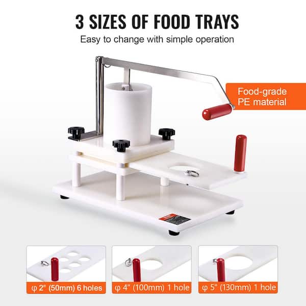 VEVOR Commercial Burger Patty Maker 3 Convertible Mold (2,4