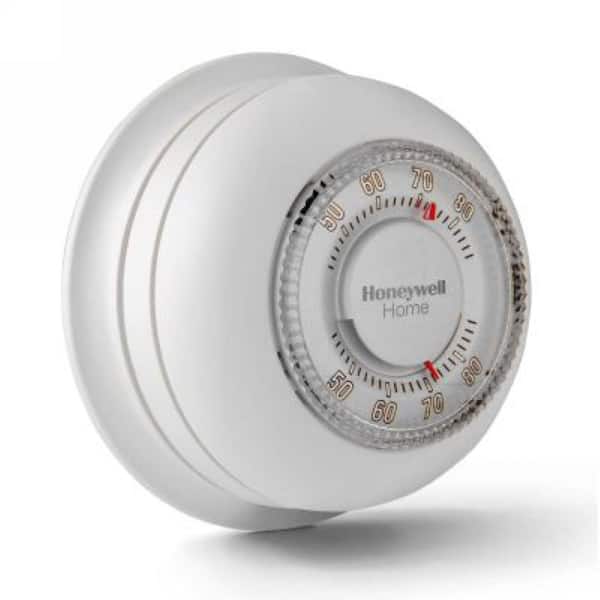 Honeywell Round Non-Programmable Thermostat with 1H Single Stage Heating  T87K1007 - The Home Depot
