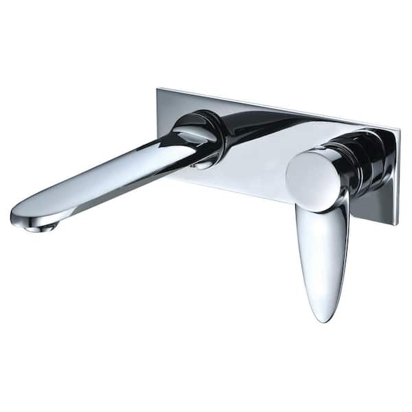 ALFI BRAND Single-Handle Wall Mount Bathroom Faucet in Polished Chrome
