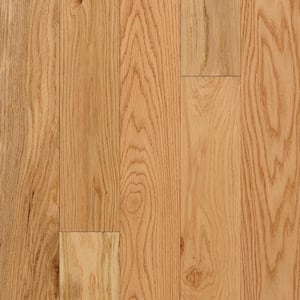 Plano Low Gloss Country Natural Oak 3/4 in. T x 5 in. W x Varying Length Solid Hardwood Flooring (23.5 sqft/case)