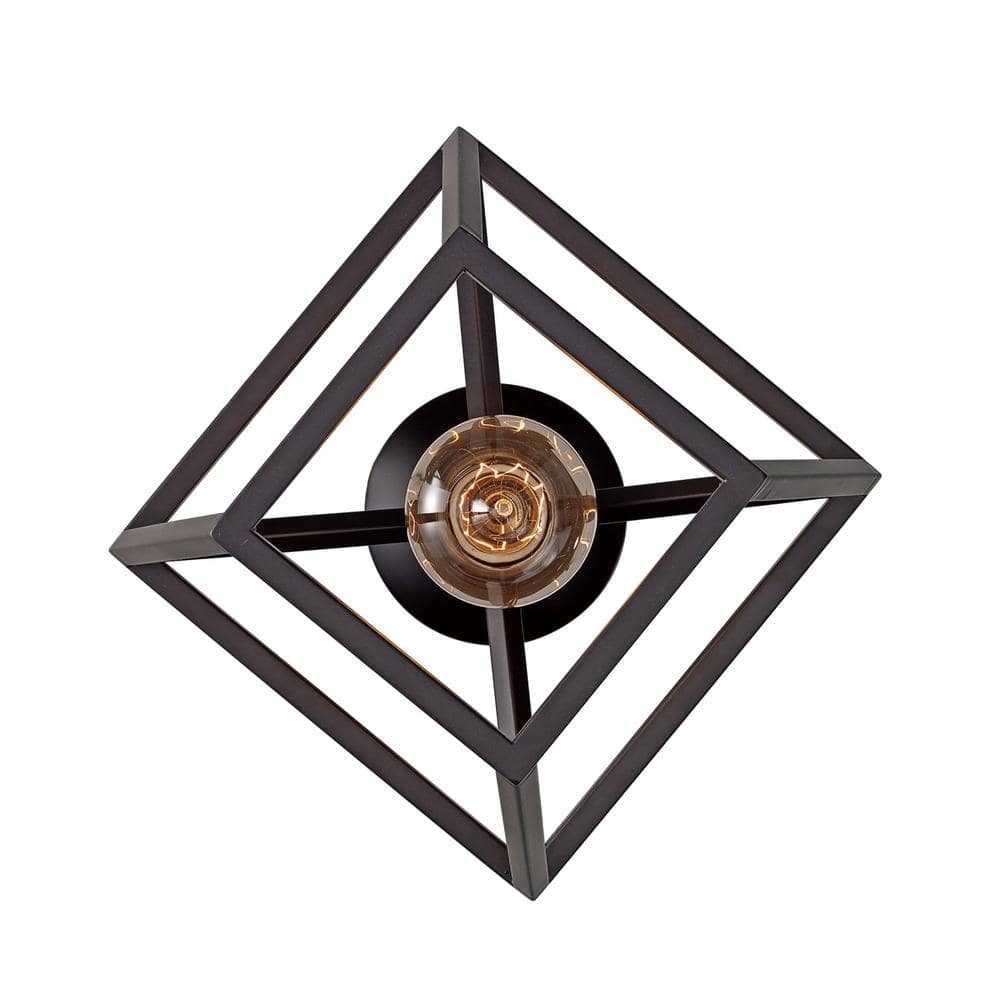 Lacey 8" Rubbed Oil Bronze Farmhouse Mini Pendant Light