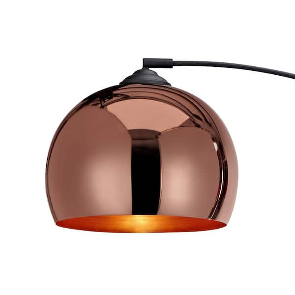 Rose gold arc floor hot sale lamp